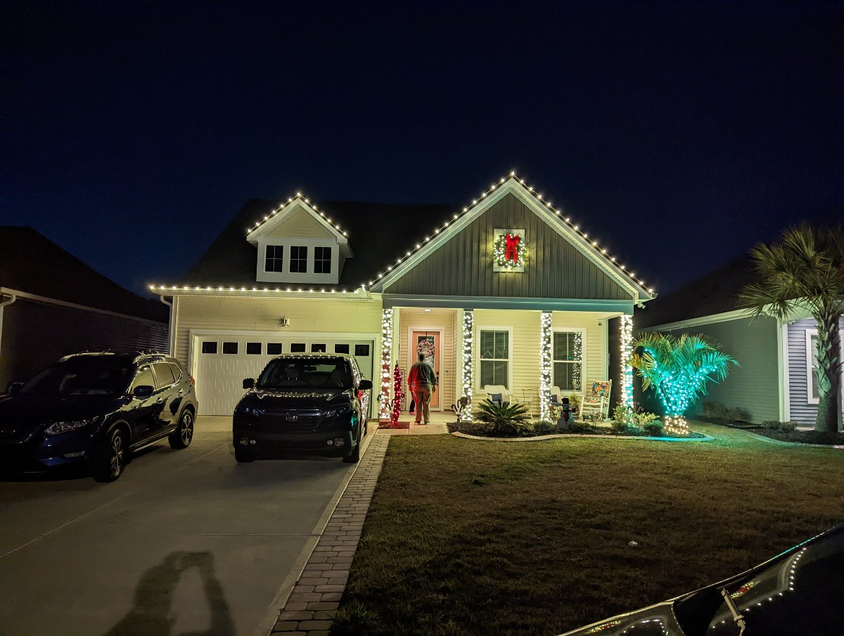 Installing Christmas Lights